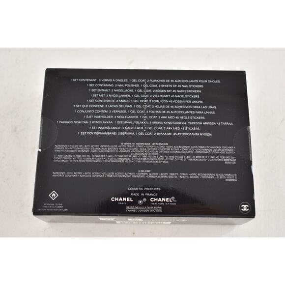 Chanel Set Le Vernis De Looks Manicure Nail Looks Set Stickers Polish Red White - Picture 8 of 8